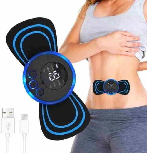 Portable Mini EMS Neck Massager – 2 Pcs - 4
